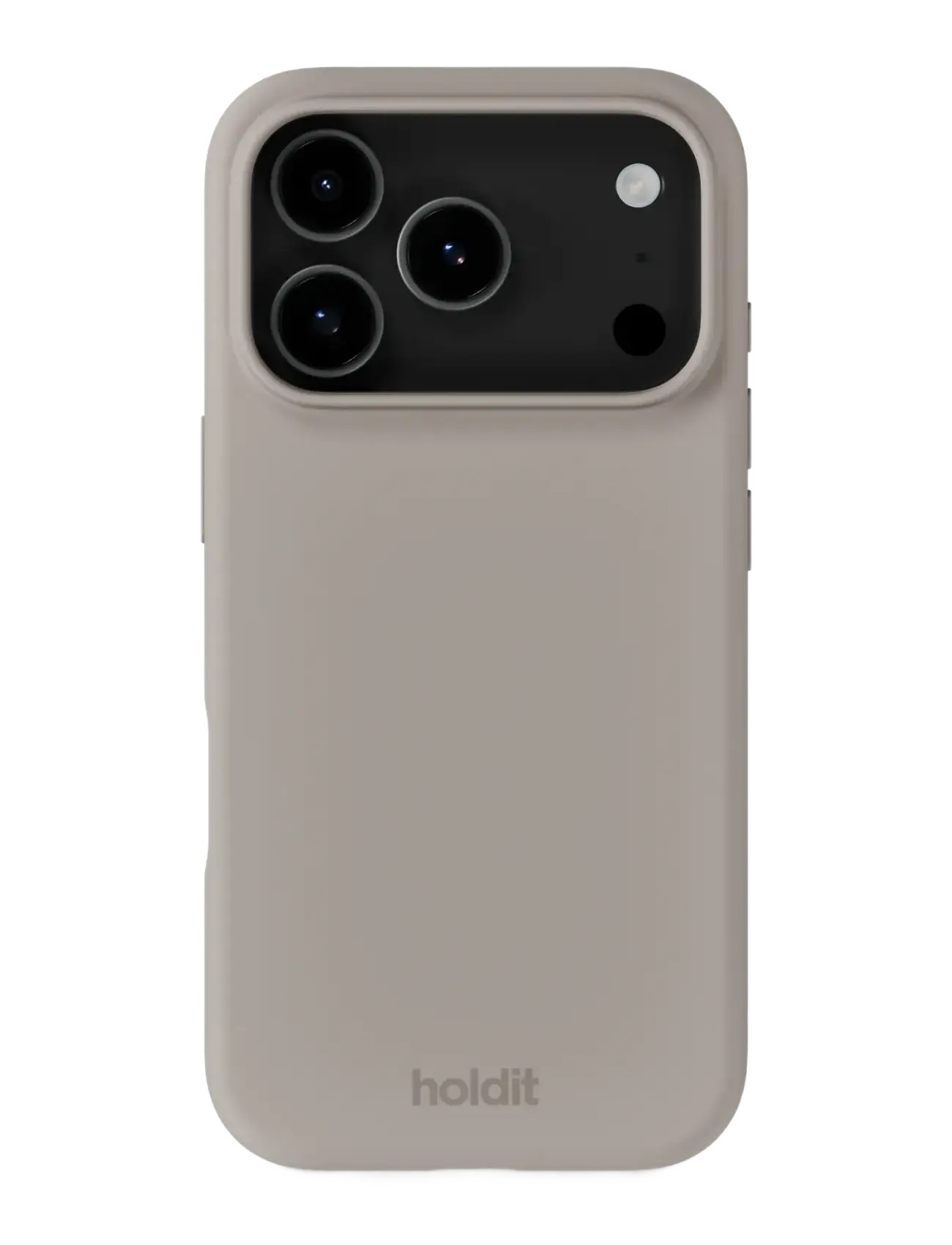 Holdit Silicone Case iPhone 17 Pro Max - Põhirõivad - TAUPE / grey