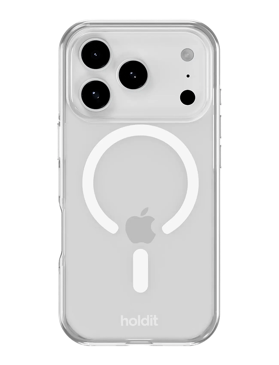 Holdit - Transparent Case Magsafe Cpt. IPH 17 Pro - phone cases - white/transparent - 0