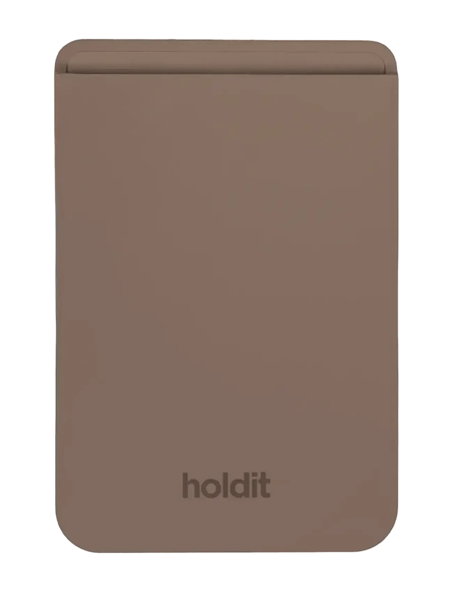 Holdit - Card Holder Silicone, Magsafe Cpt. - mocha brown - 0