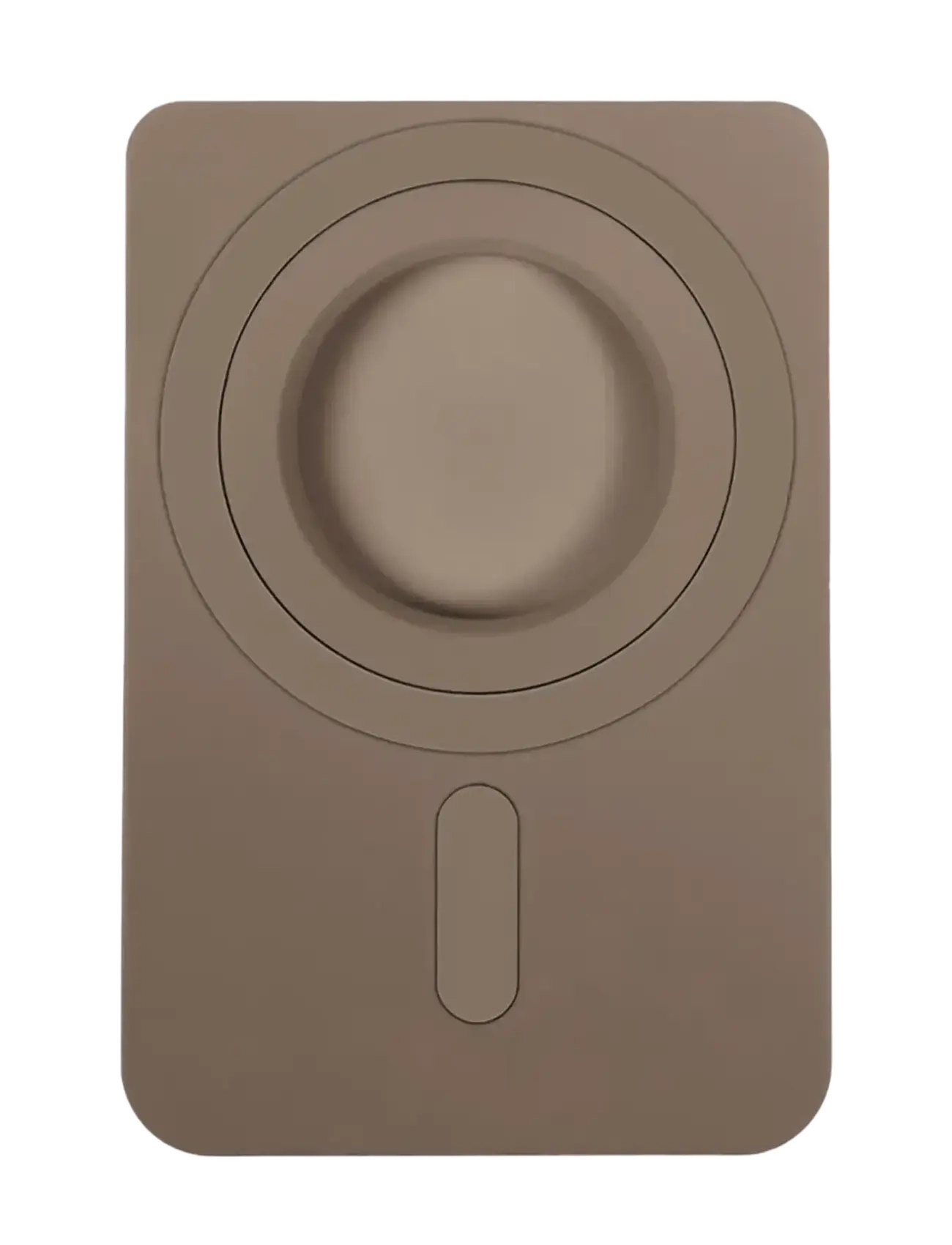 Holdit - Card Holder Silicone, Magsafe Cpt. - mocha brown - 1