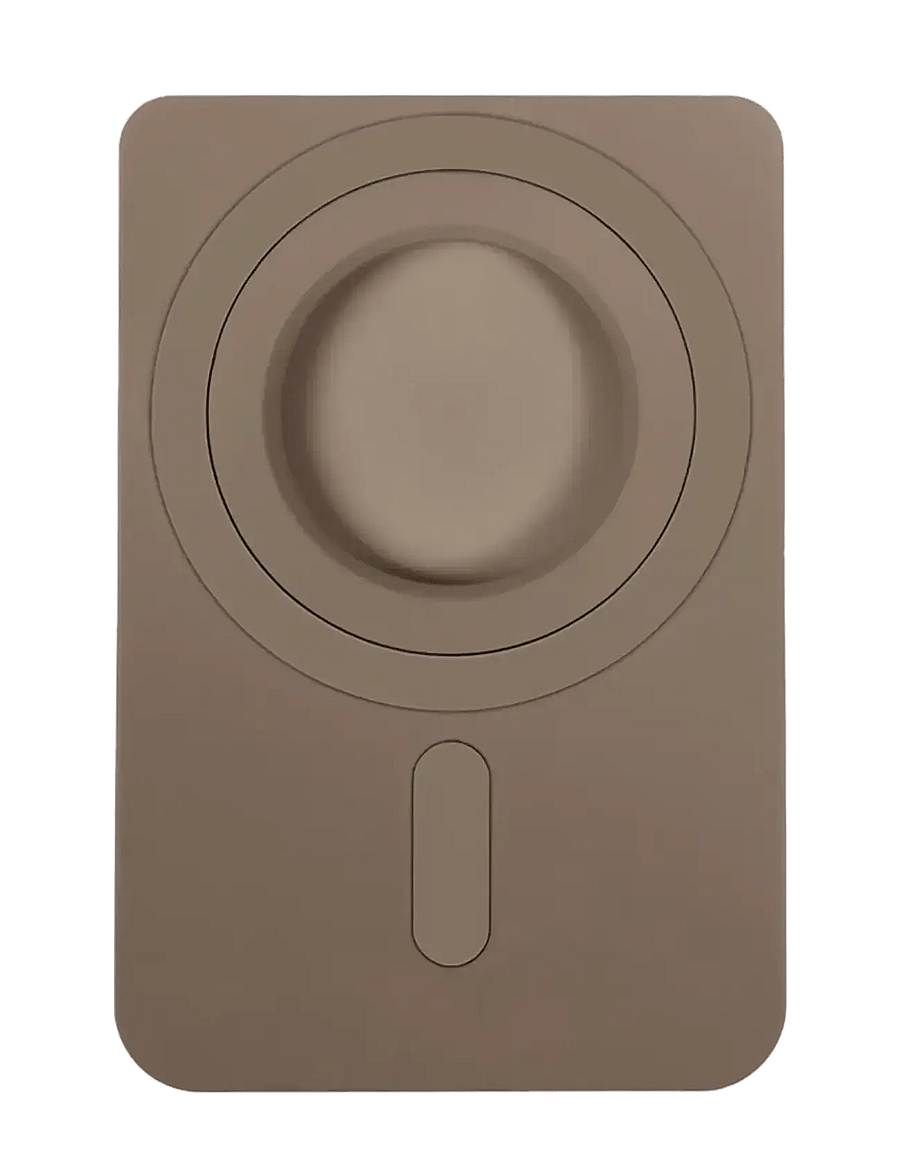 Holdit - Card Holder Silicone, Magsafe Cpt. - mocha brown - 1