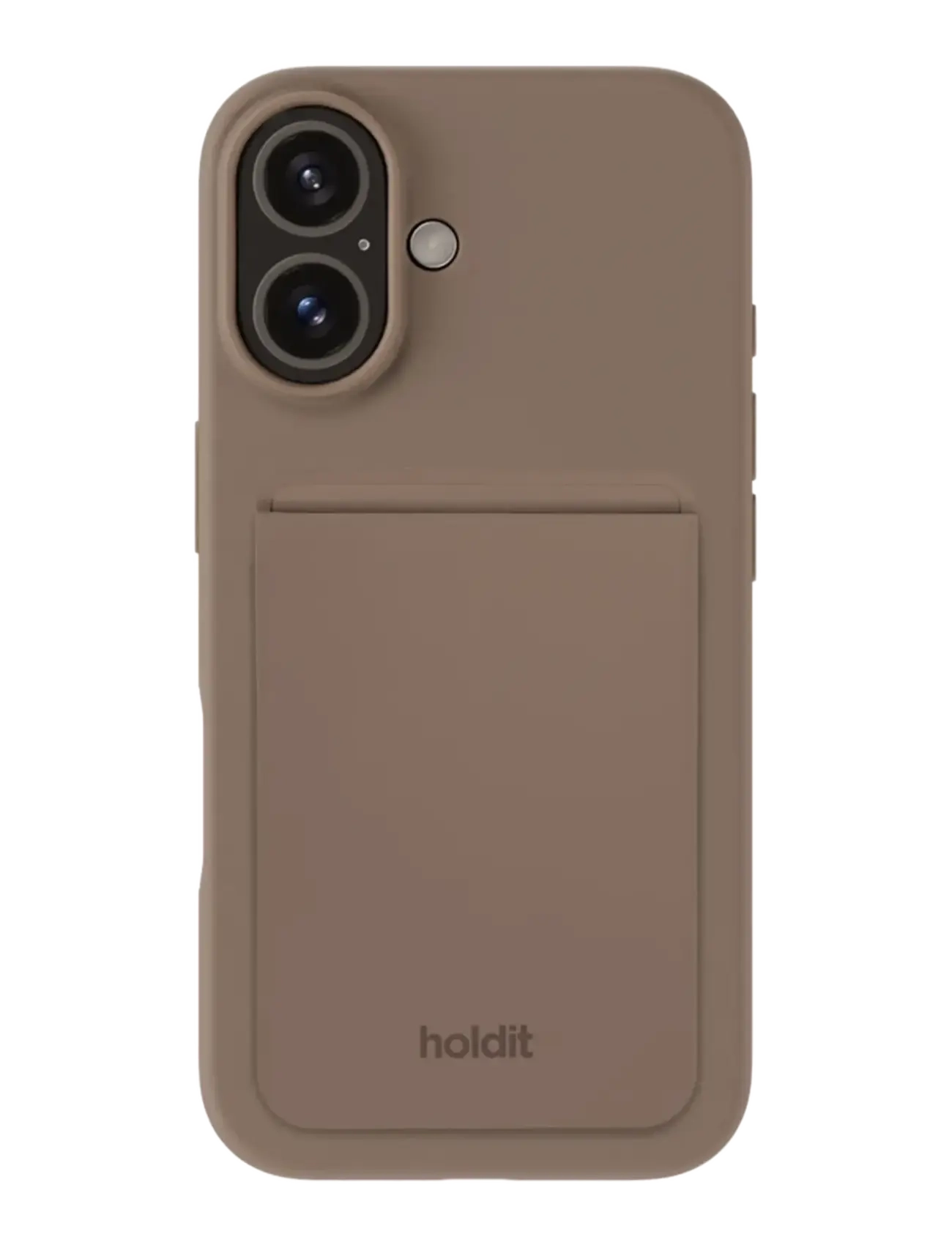 Holdit - Card Holder Silicone, Magsafe Cpt. - mocha brown - 2