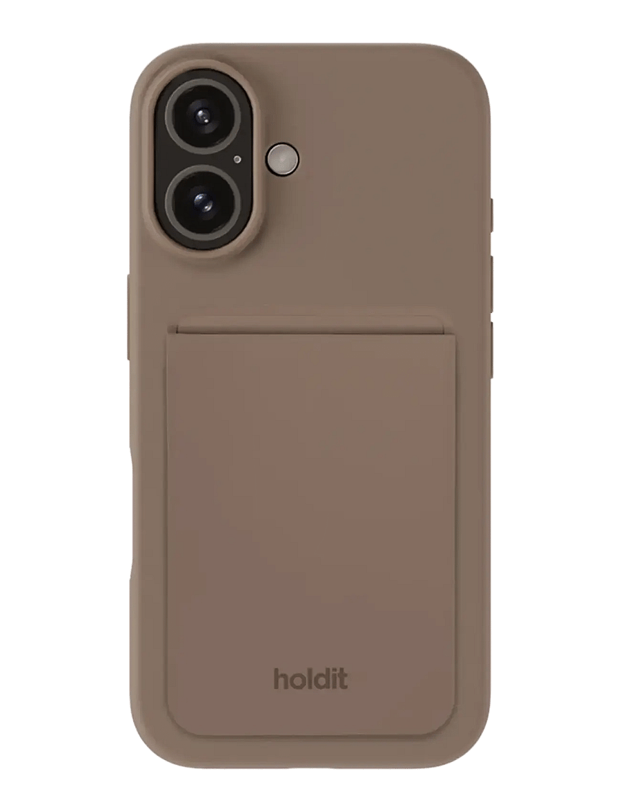 Holdit - Card Holder Silicone, Magsafe Cpt. - mocha brown - 2