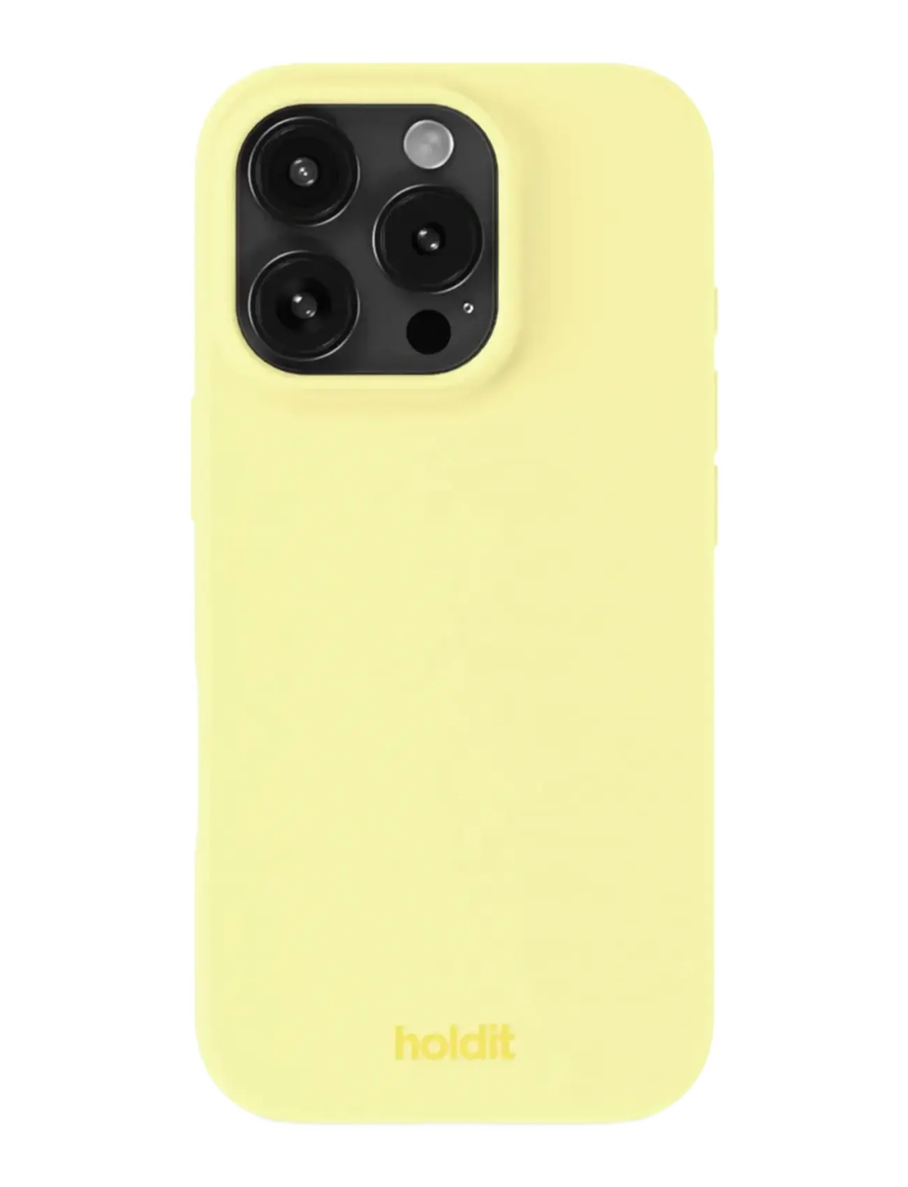 Holdit Silicone Case iPhone 16 - Handy Accessoires - LEMONADE / yellow
