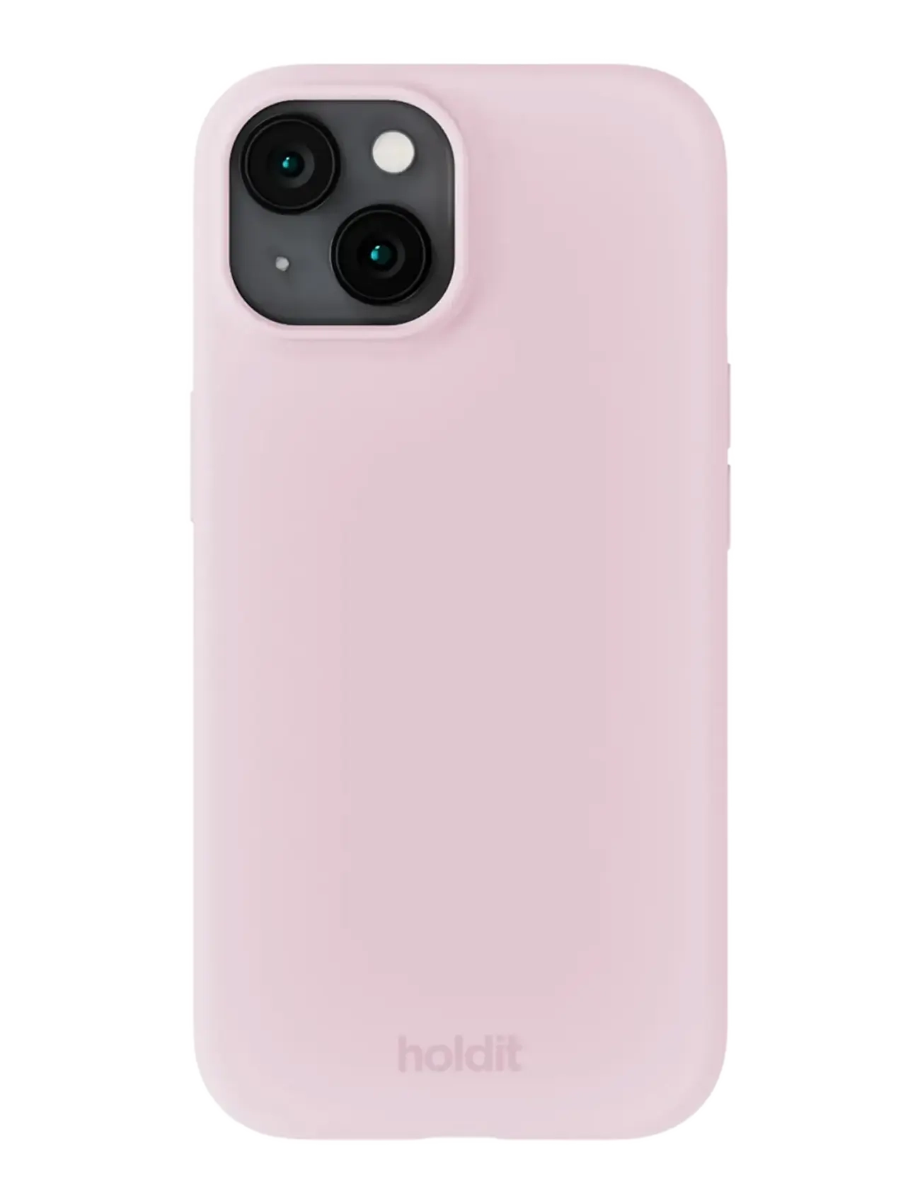 Holdit Silicone Case iPhone 14/13 - Põhirõivad - PALE PINK / pink/rose