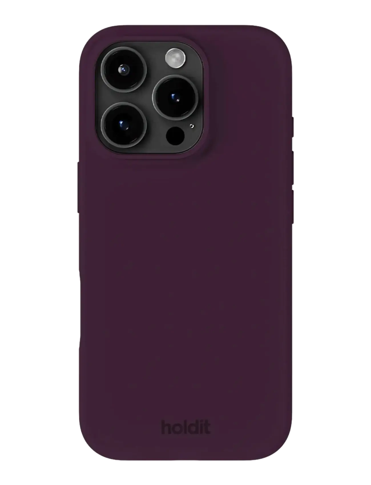 Holdit Silicone Case iPhone 16 Pro - Smartphone-Zubehör - DEEP PLUM / purple