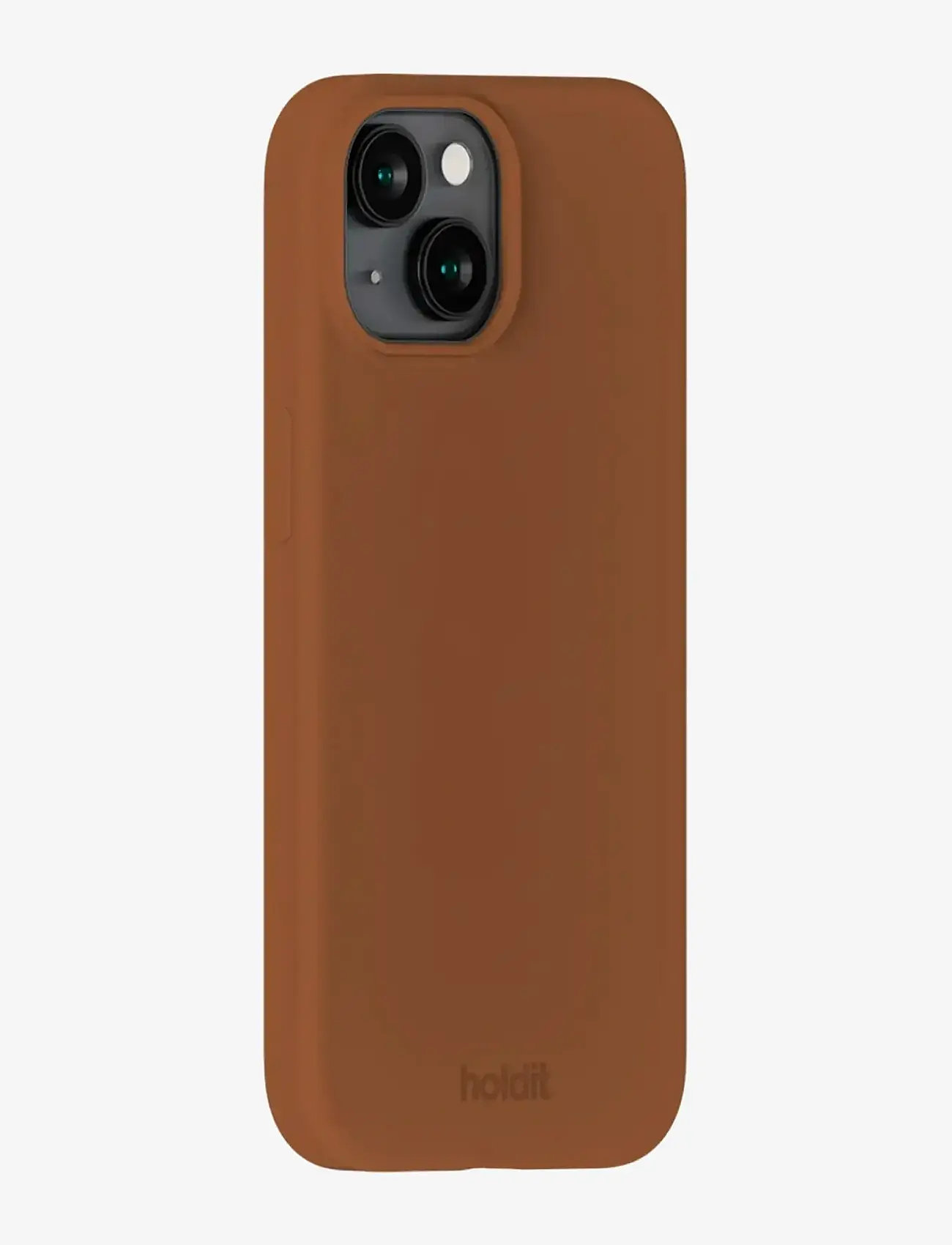 Holdit - Silicone Case iPhone 15 - laveste priser - almond brown - 1
