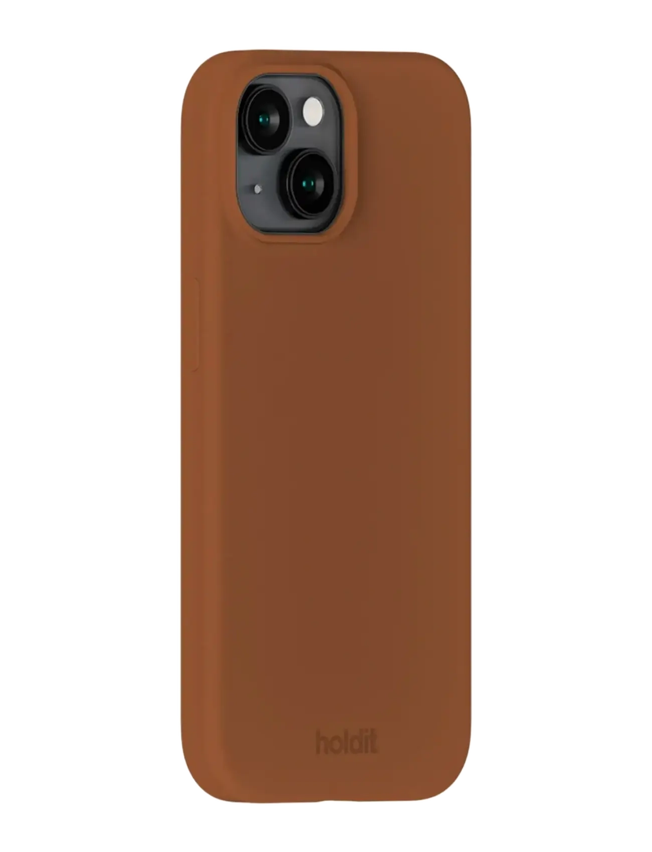 Holdit - Silicone Case iPhone 15 - sommerschnäppchen - almond brown - 1