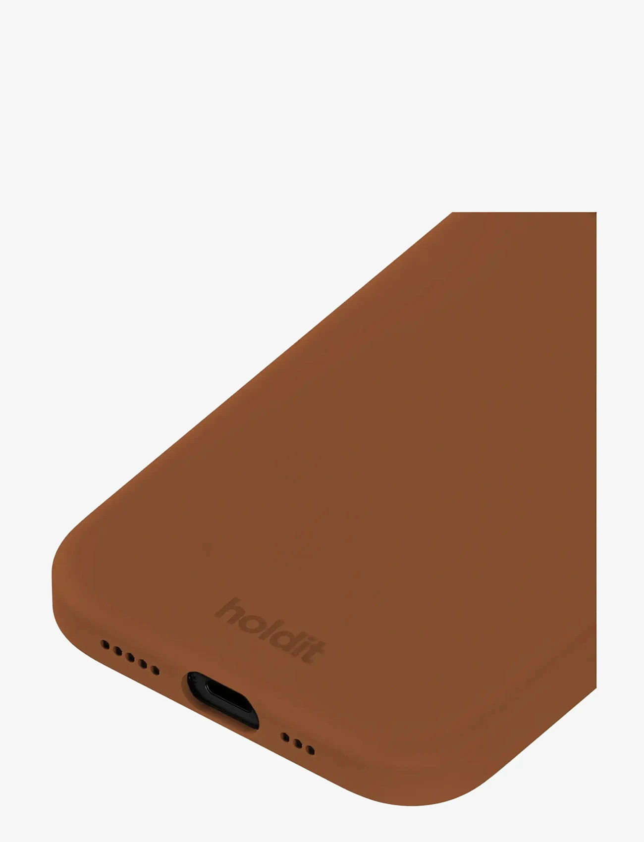 Holdit - Silicone Case iPhone 15 - mobilskal - almond brown - 2