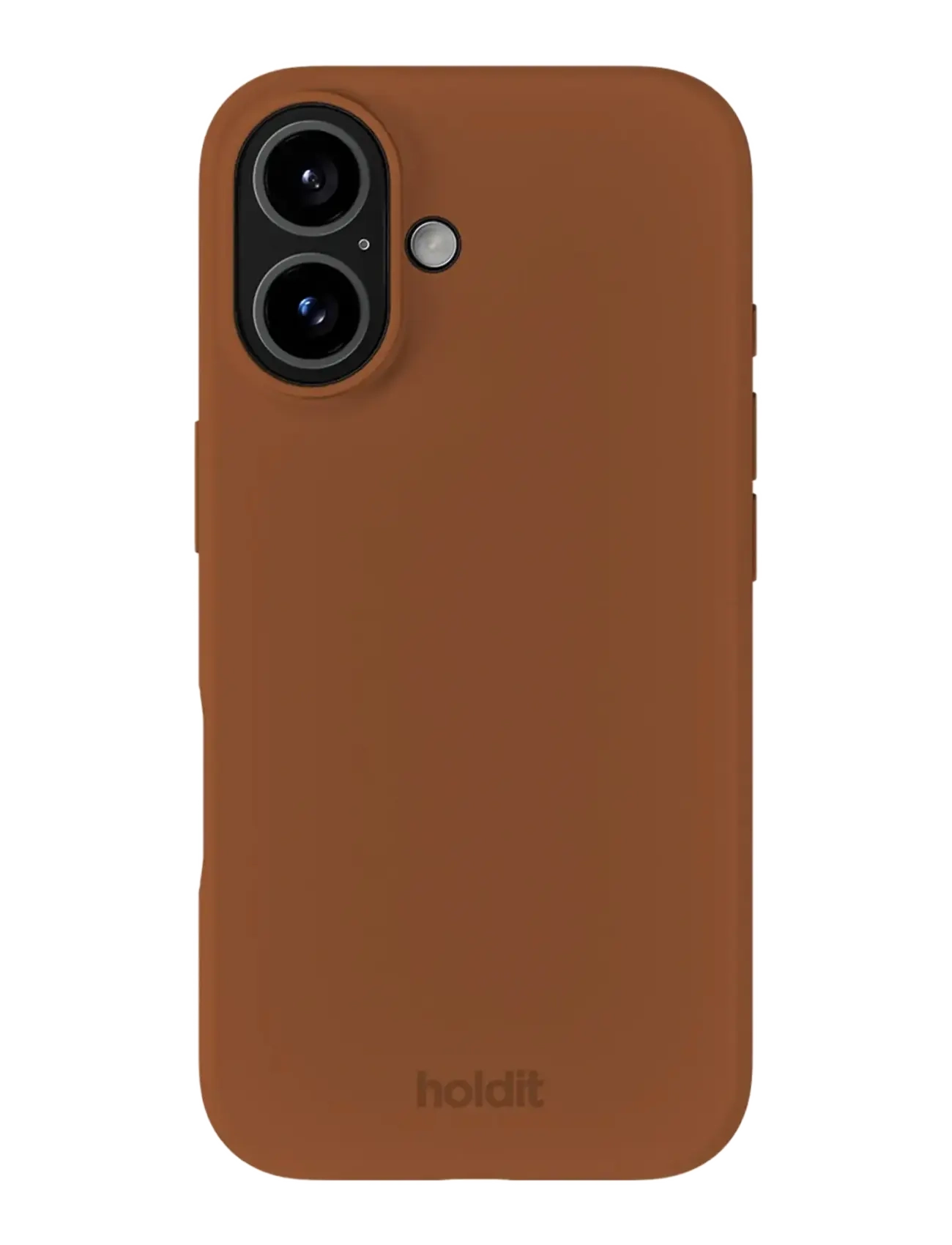 Holdit Silicone Case iPhone 15 - Mobildeksler - ALMOND BROWN / brown