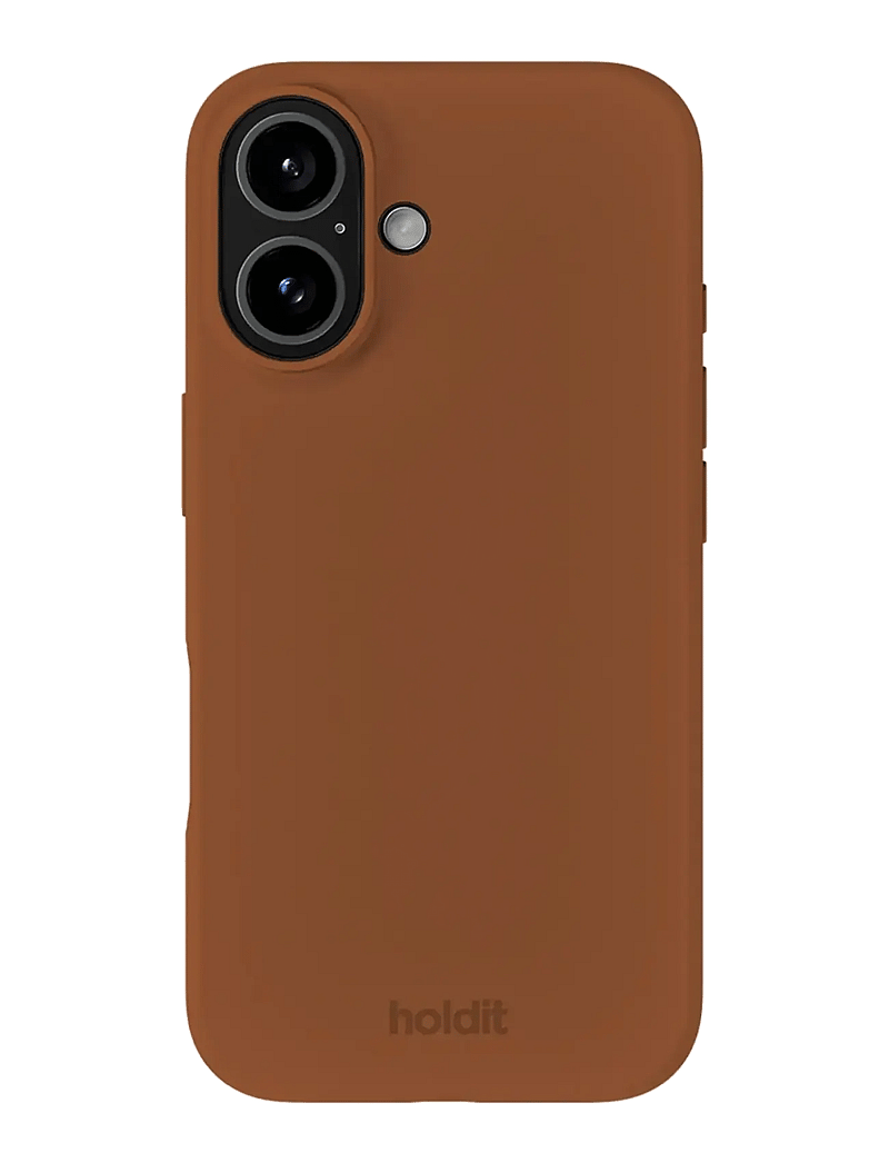 Holdit - Silicone Case iPhone 16 - mobilskal - almond brown - 0