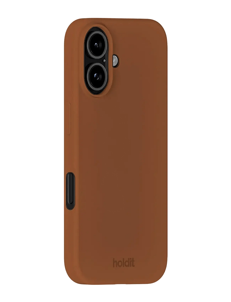 Holdit - Silicone Case iPhone 16 - mobilskal - almond brown - 1