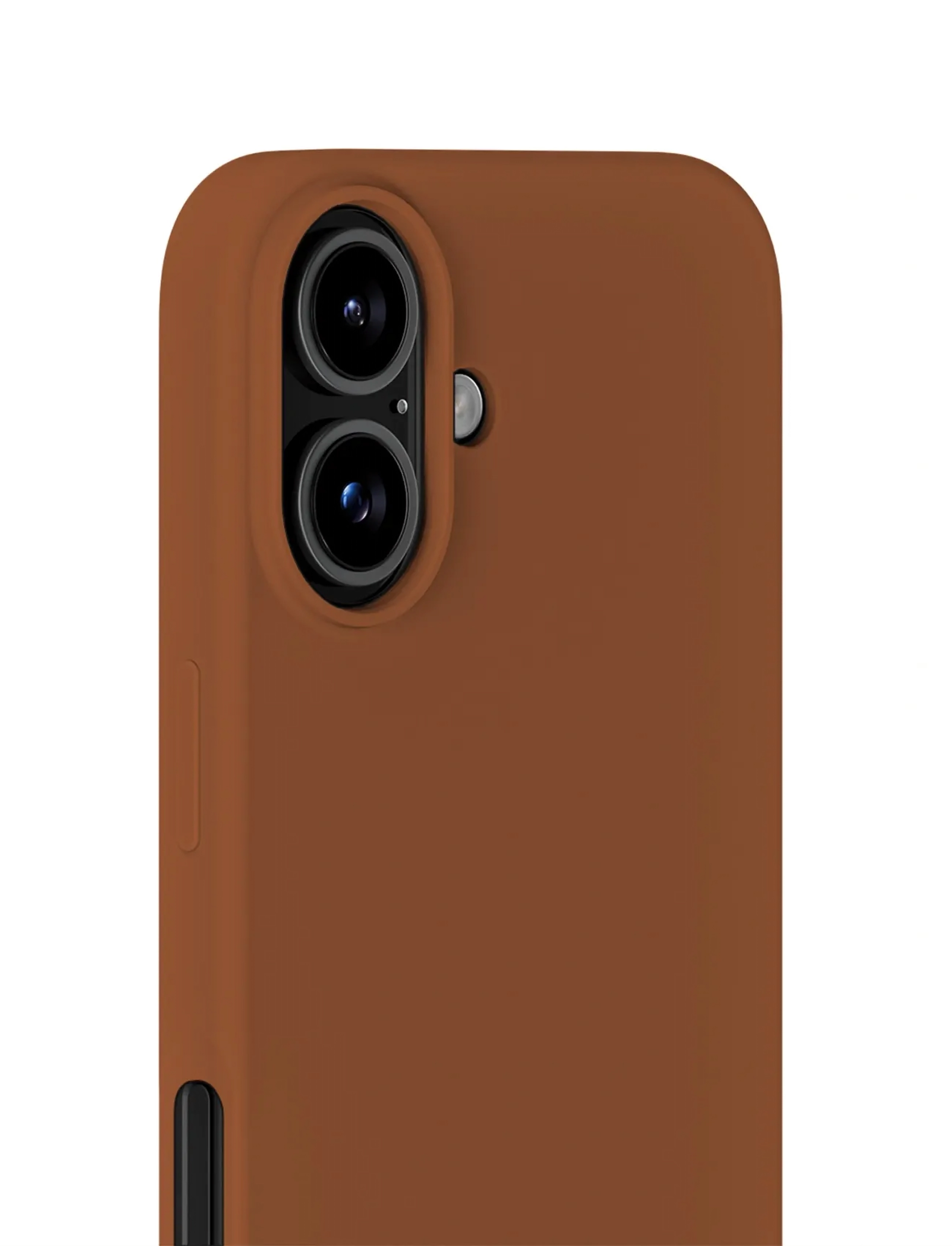 Holdit - Silicone Case iPhone 16 - sommerschnäppchen - almond brown - 2