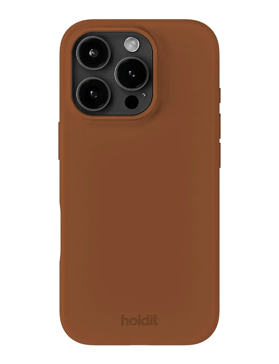 Holdit - Silicone Case iPhone 16 Pro - telefonide ümbrised - almond brown - 0