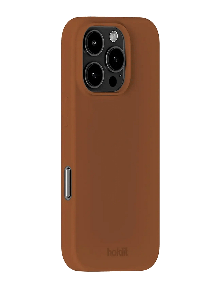 Holdit - Silicone Case iPhone 16 Pro - telefonide ümbrised - almond brown - 1