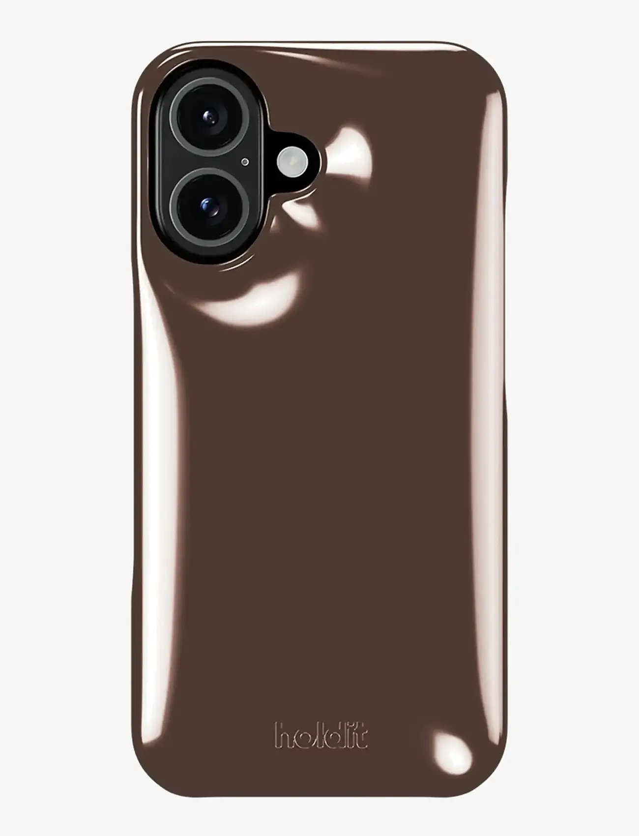 Holdit - Puffy Case iPhone 16 - handycover - chocolate - 0