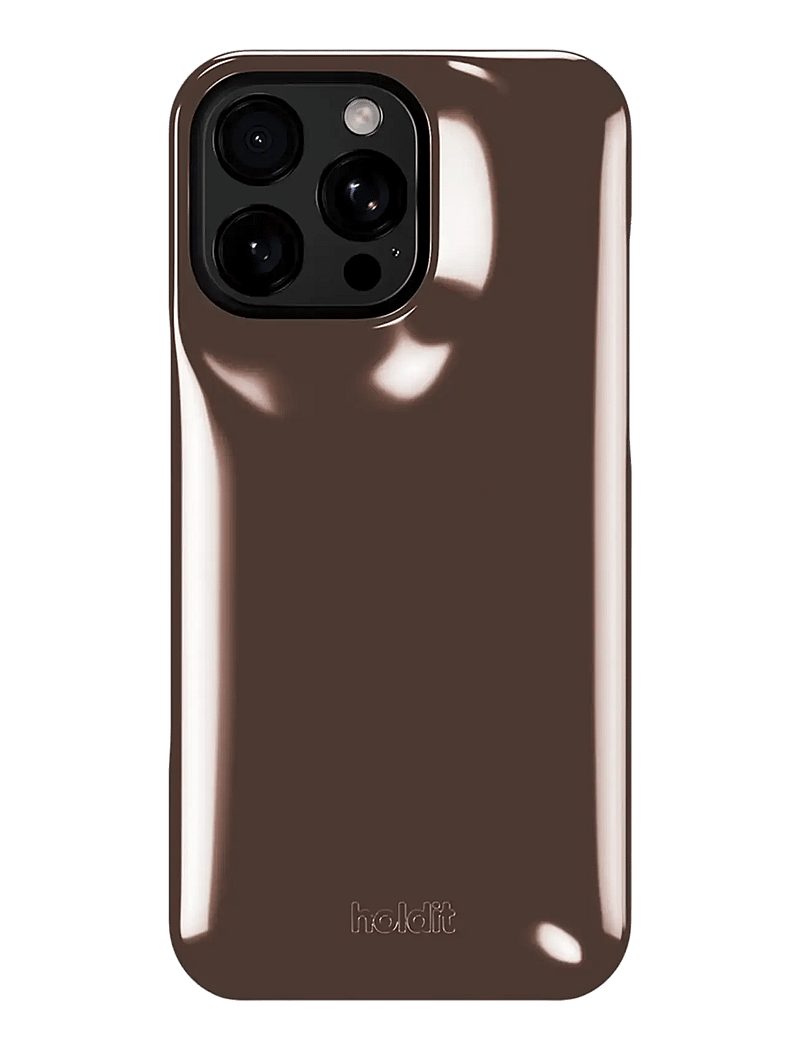 Holdit - Puffy Case iPhone 16 Pro Max - mobilcovers - chocolate - 0