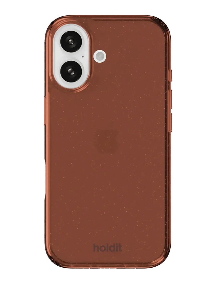 Holdit - Glitter Case iPhone 16 - handycover - amber - 0
