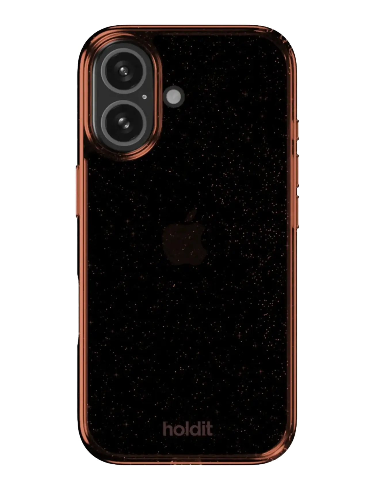 Holdit - Glitter Case iPhone 16 - sommerschnäppchen - amber - 1