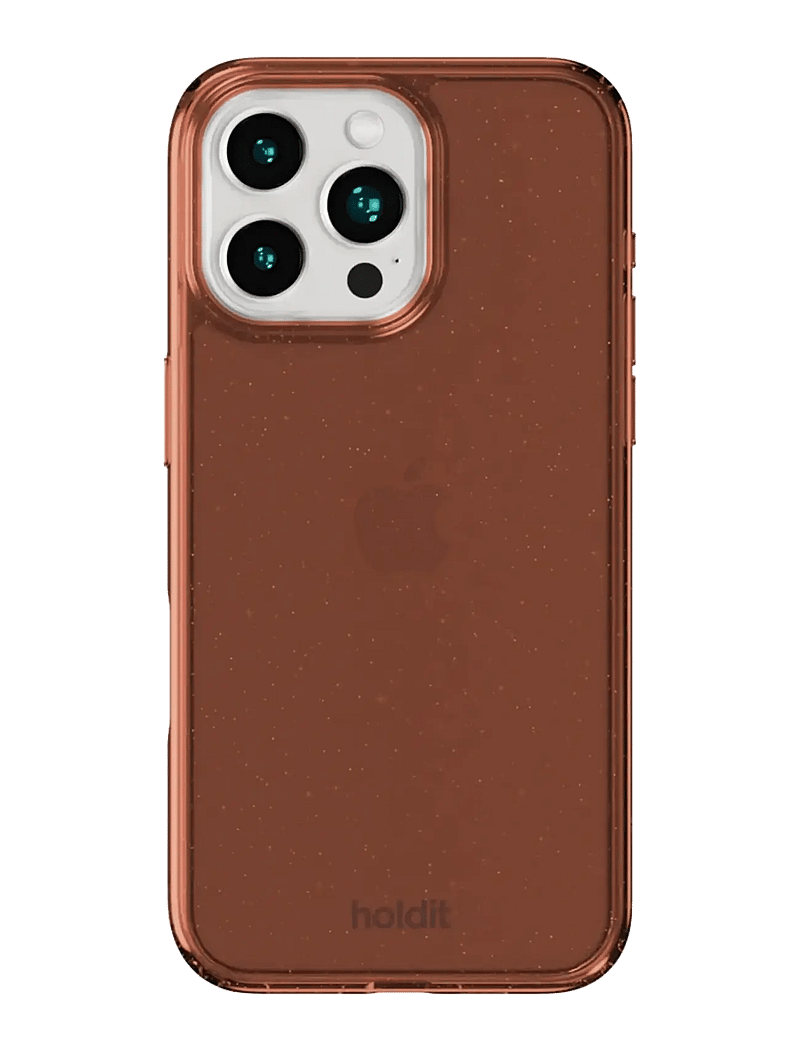 Holdit - Glitter Case iPhone 16 Pro - telefonide ümbrised - amber - 0