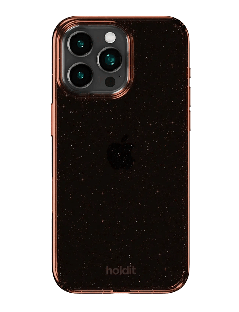 Holdit - Glitter Case iPhone 16 Pro - telefonide ümbrised - amber - 1