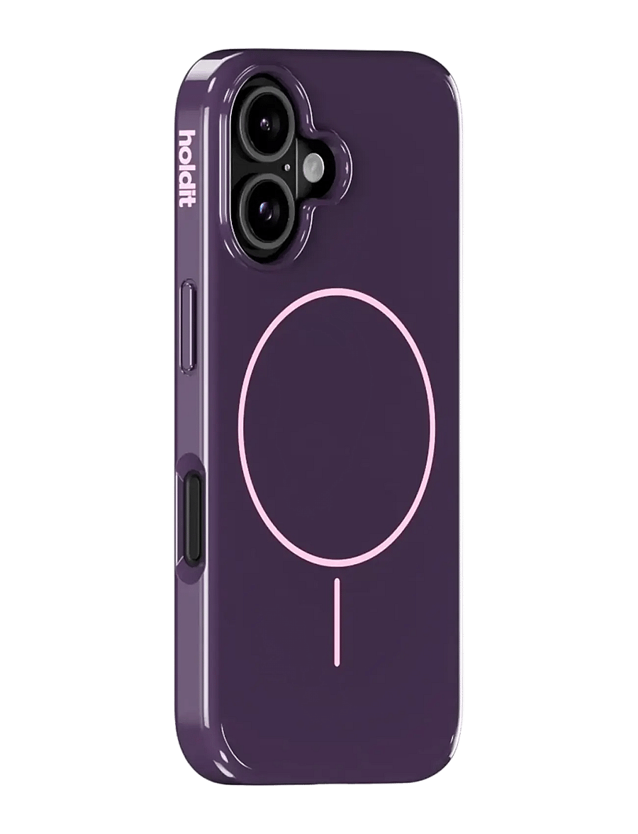 Holdit - Mono Case Magsafe iPhone 16 - mobiele telefoon hoesjes - deep plum/pink - 1