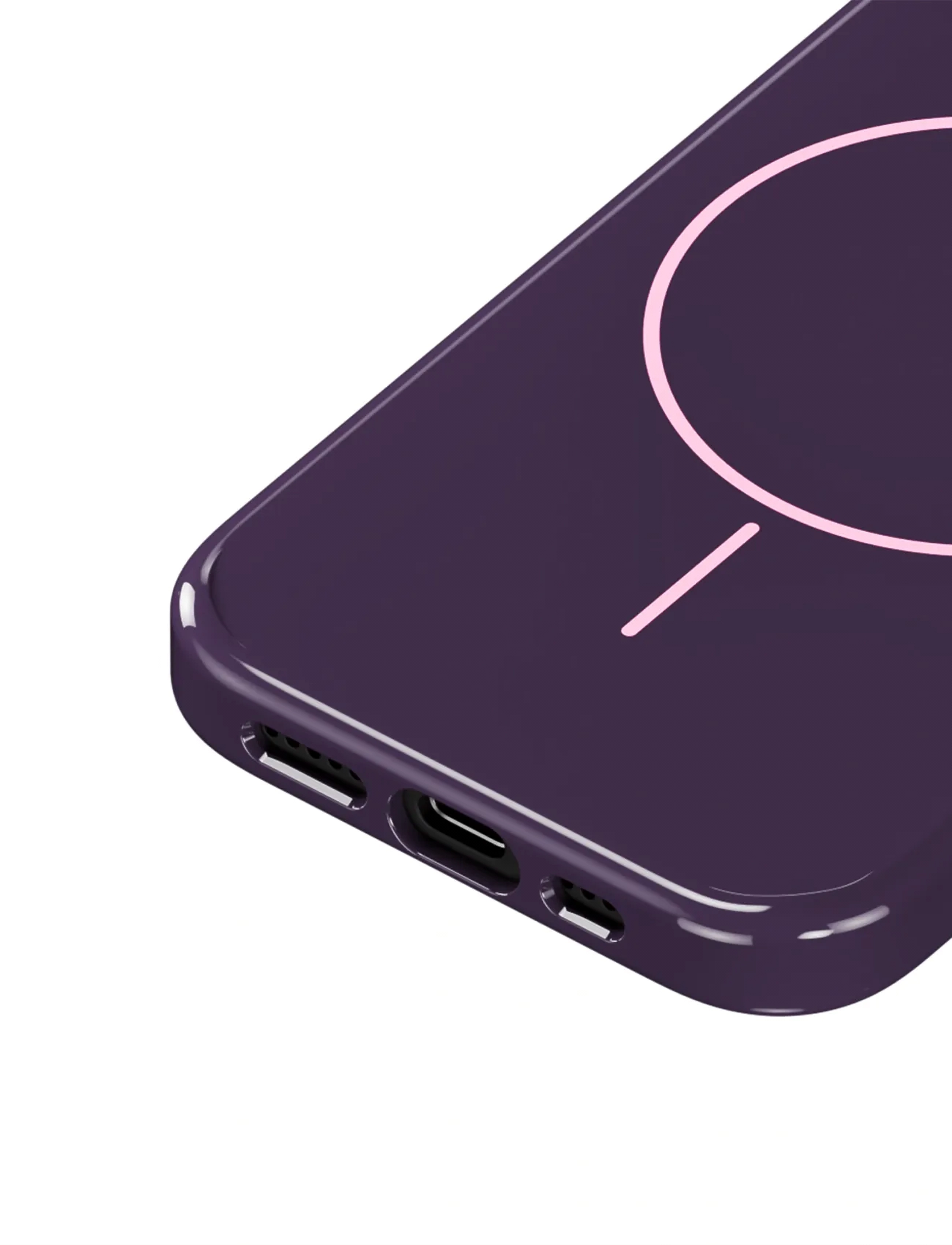 Holdit - Mono Case Magsafe iPhone 16 - laagste prijzen - deep plum/pink - 3