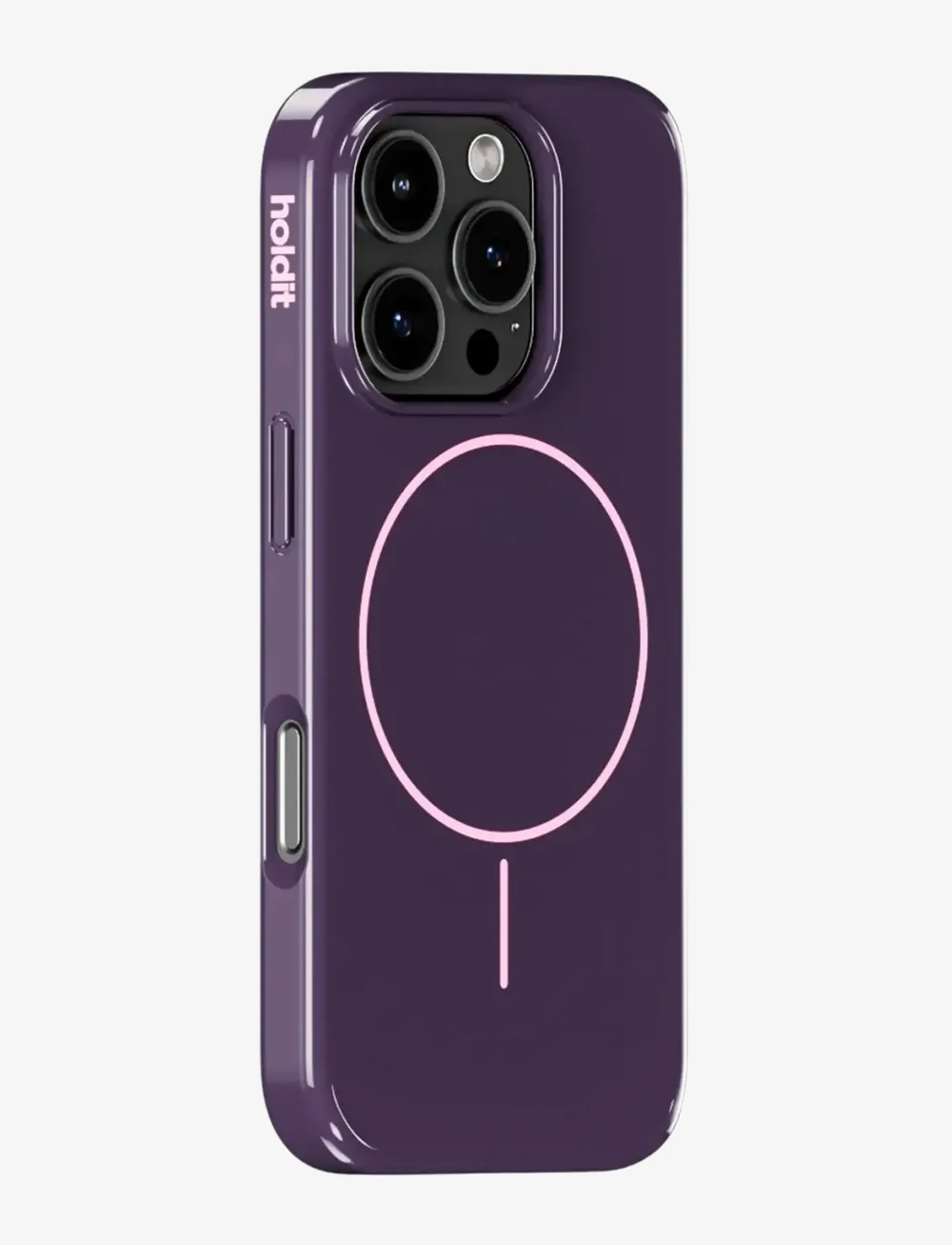 Holdit - Mono Case Magsafe iPhone 16 Pro - handycover - deep plum/pink - 1