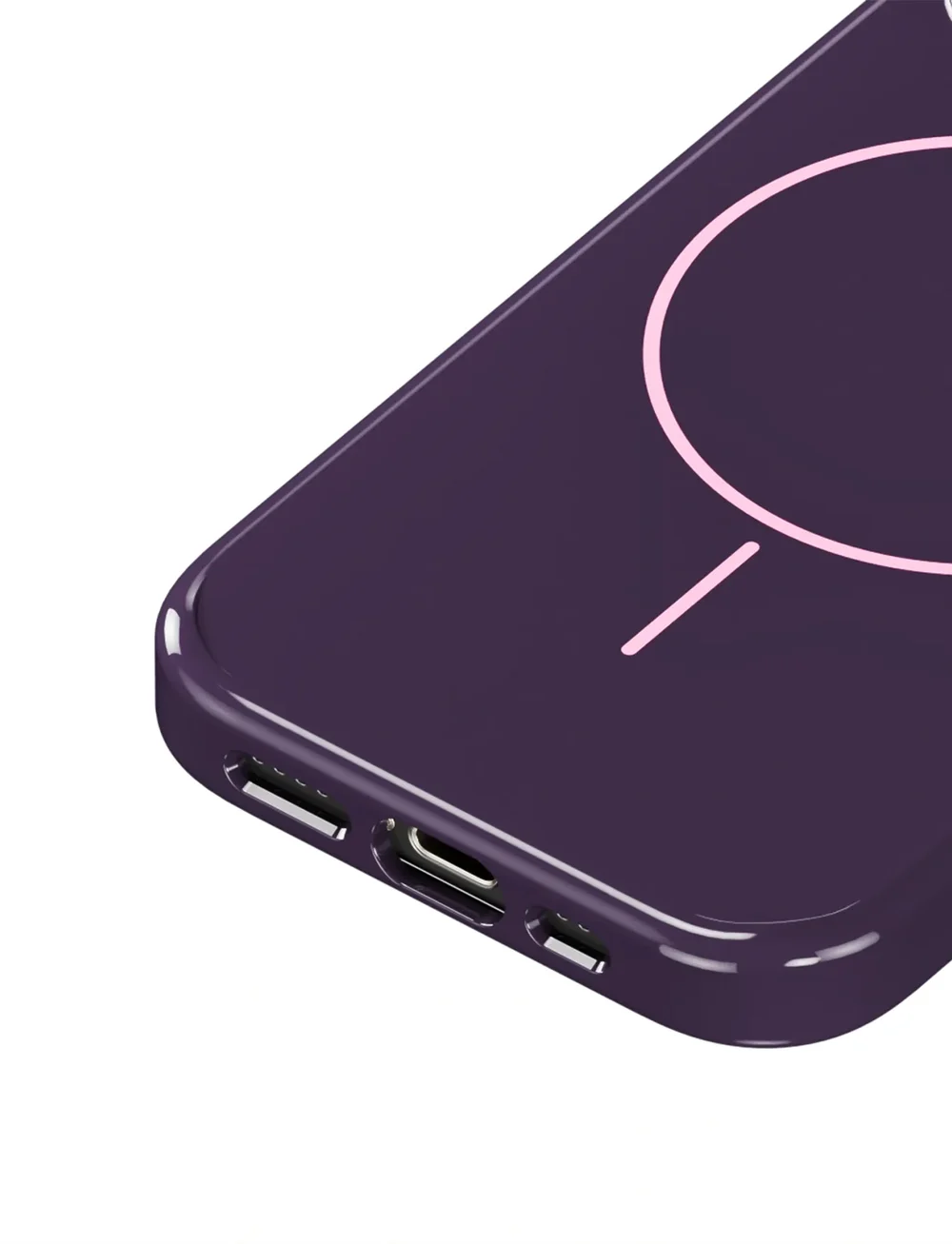 Holdit - Mono Case Magsafe iPhone 16 Pro - handycover - deep plum/pink - 3