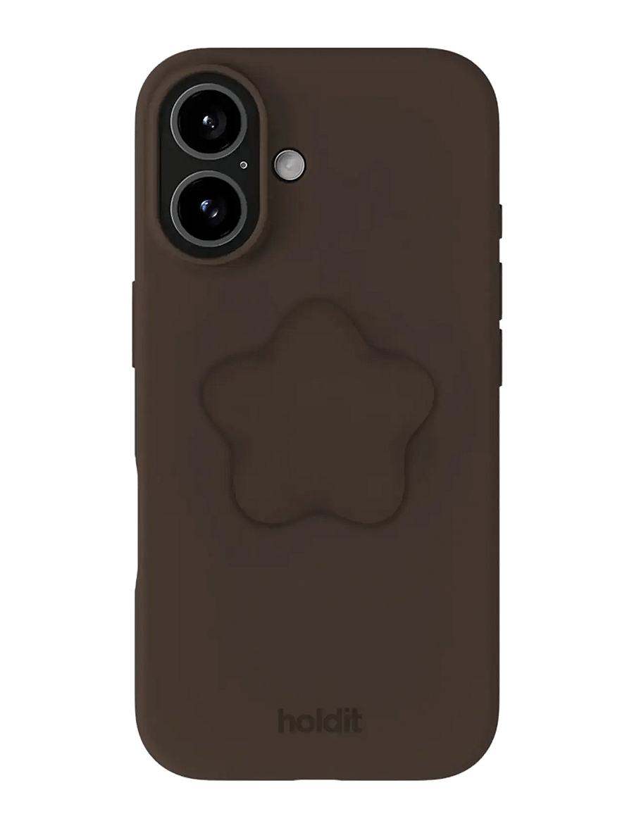 Holdit - Silicone Sticker Star - phone stickers - chocolate - 0