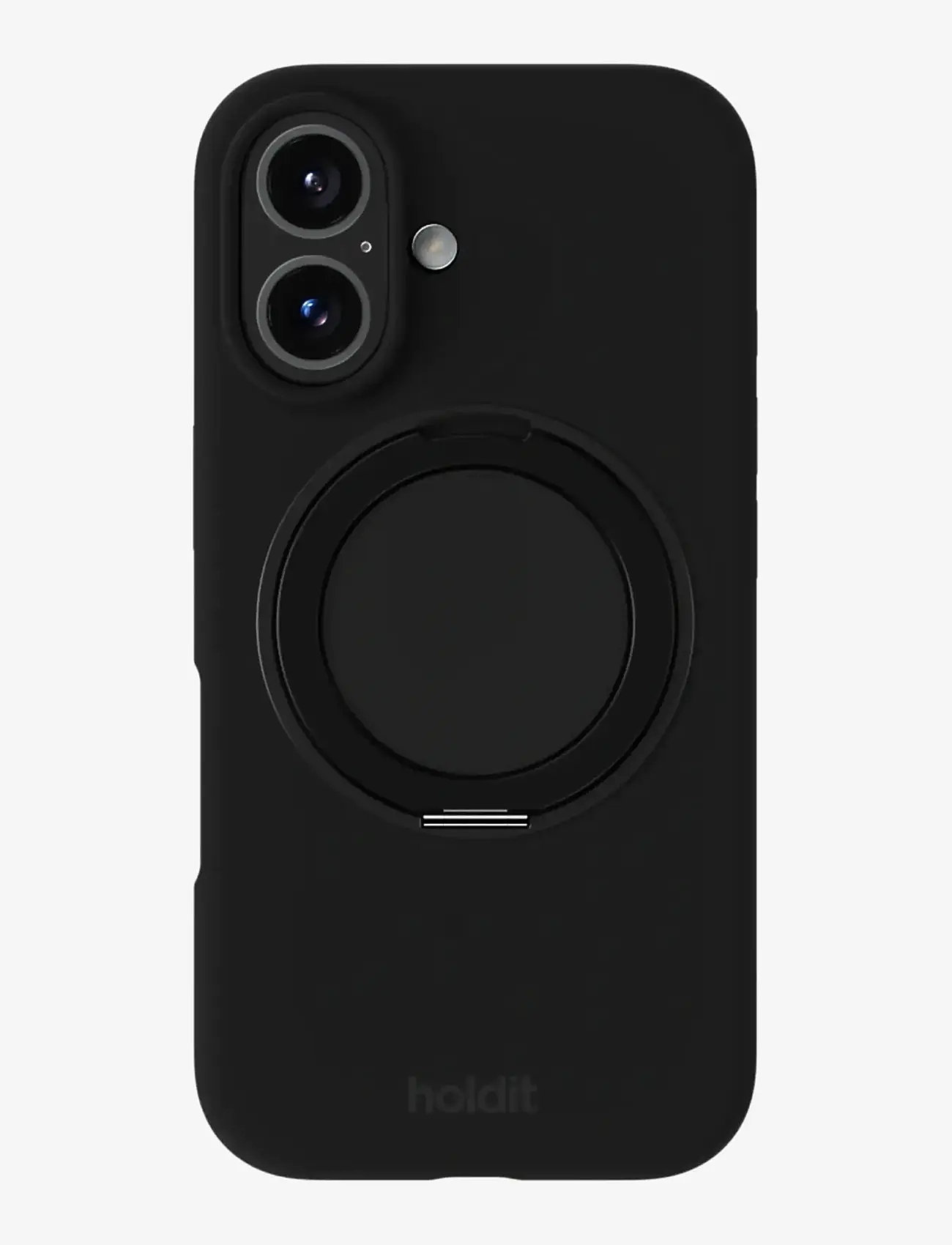 Holdit - Silicone Stand Case iPhone 16 - telefonide ümbrised - black - 0