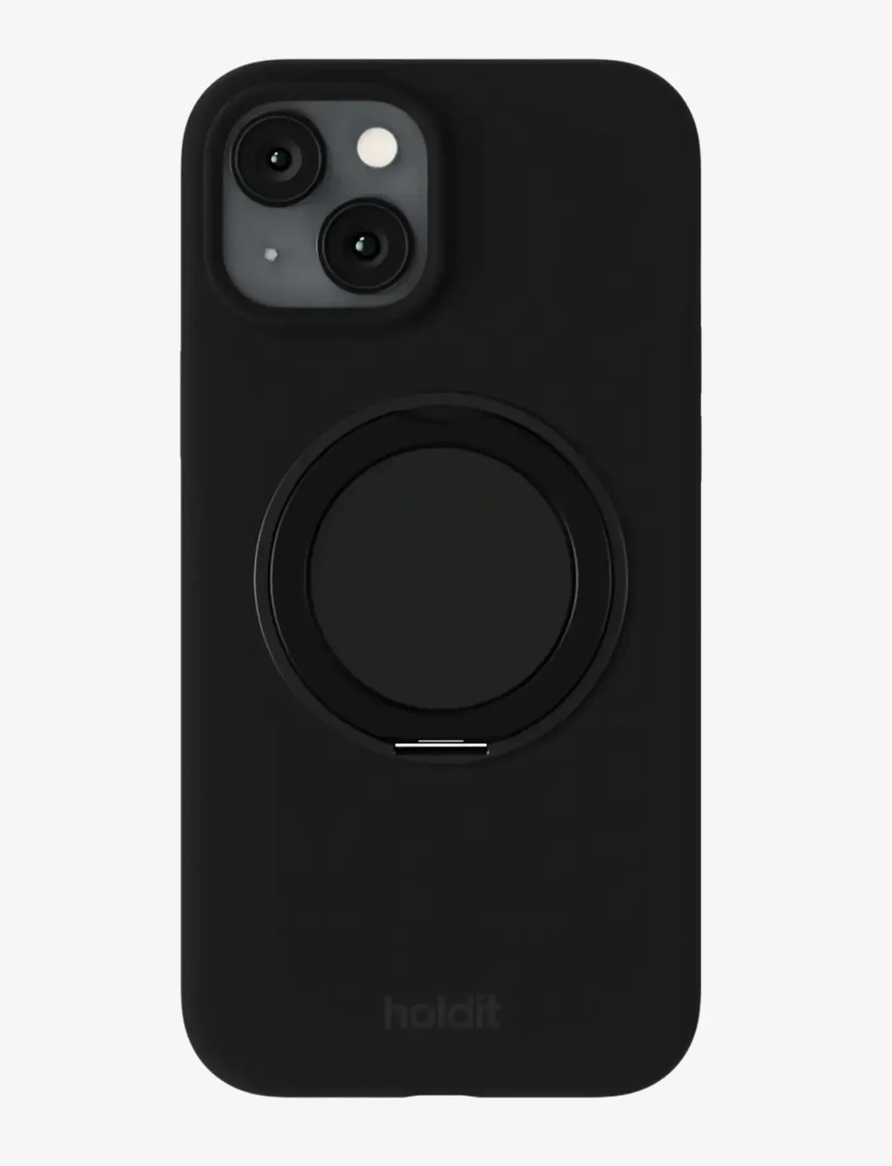 Holdit - Silicone Stand Case iPhone 16e/15 - handycover - black - 0