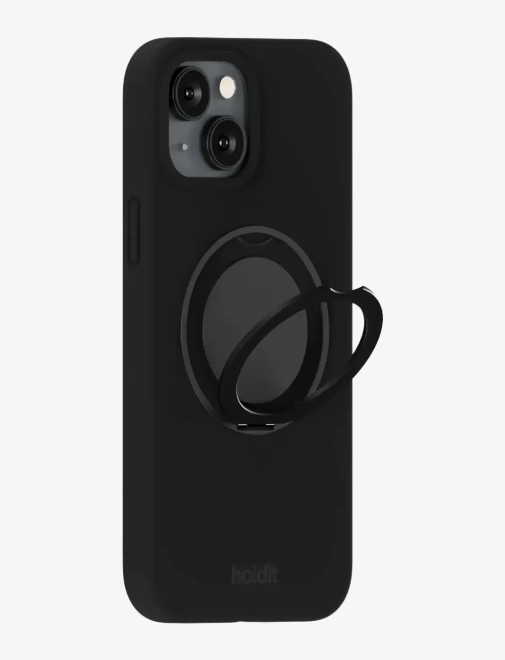 Holdit - Silicone Stand Case iPhone 16e/15 - handycover - black - 1