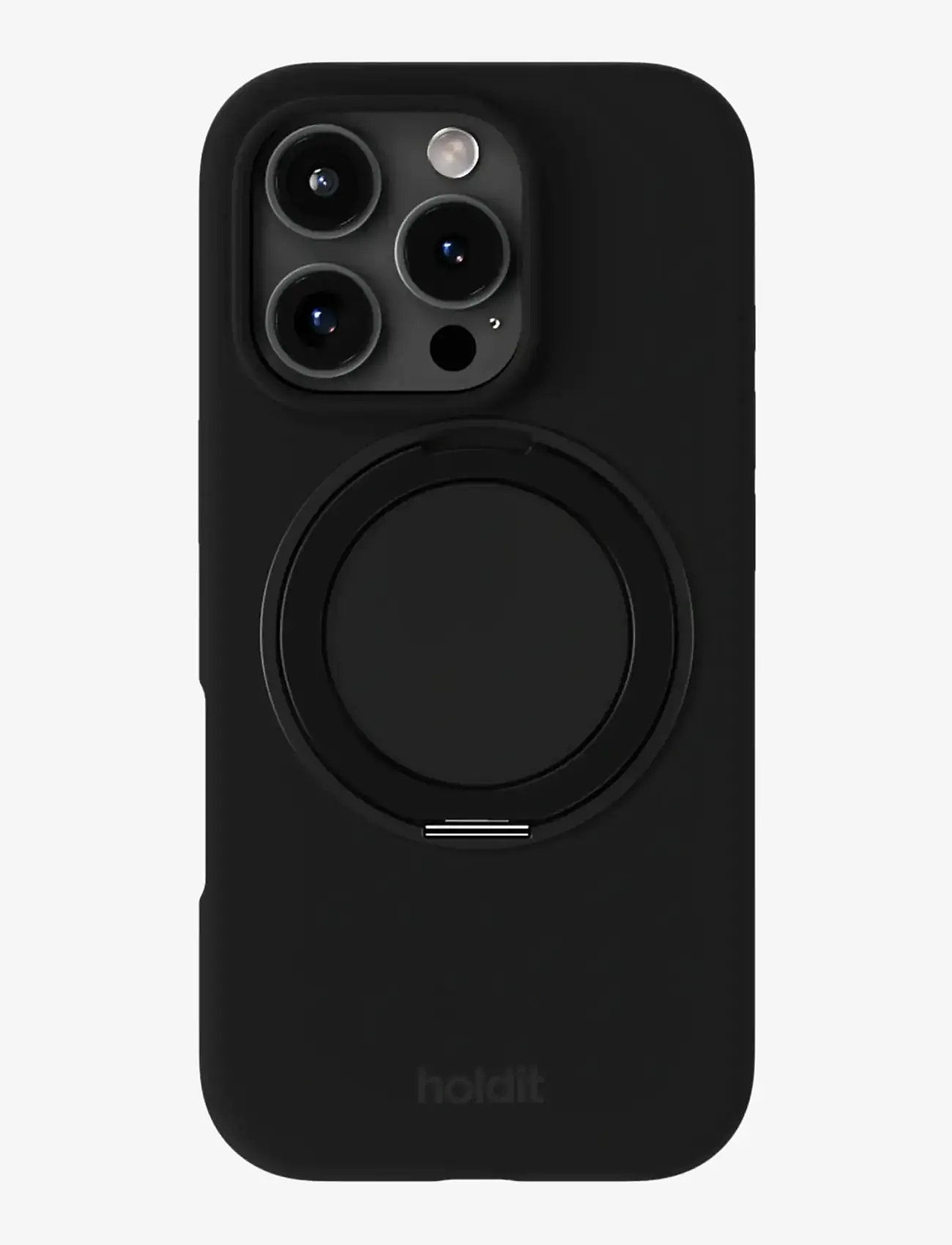 Holdit - Silicone Stand Case iPhone 16 Pro - mobilskal - black - 0