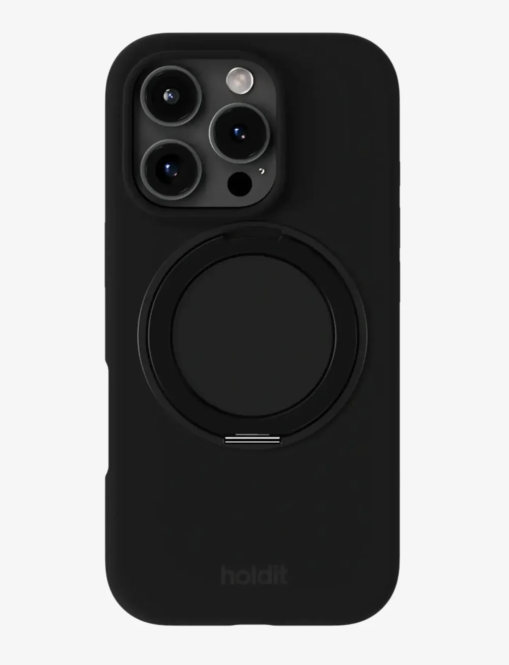 Holdit - Silicone Stand Case iPhone 16 Pro - handycover - black - 0