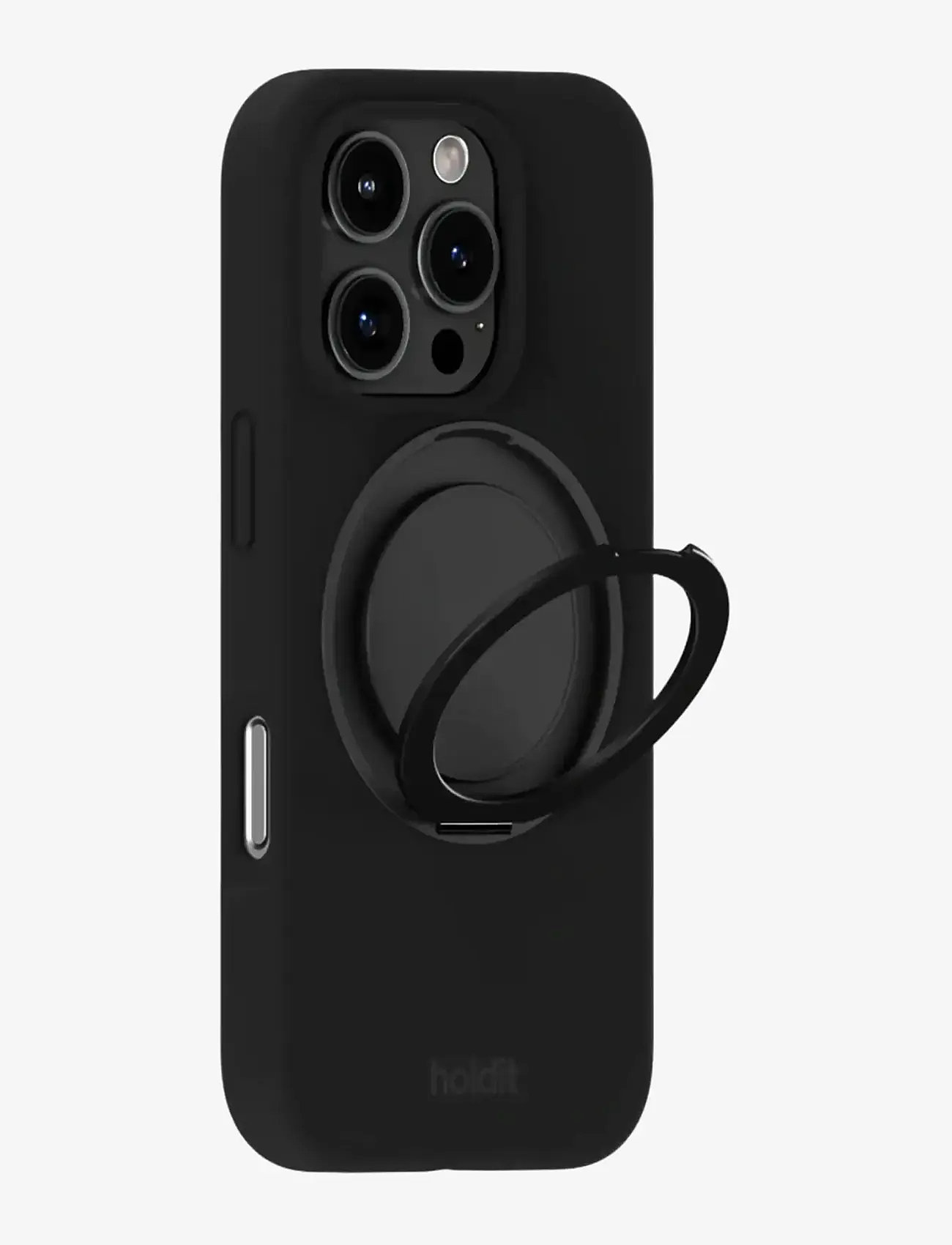 Holdit - Silicone Stand Case iPhone 16 Pro - mobilskal - black - 1
