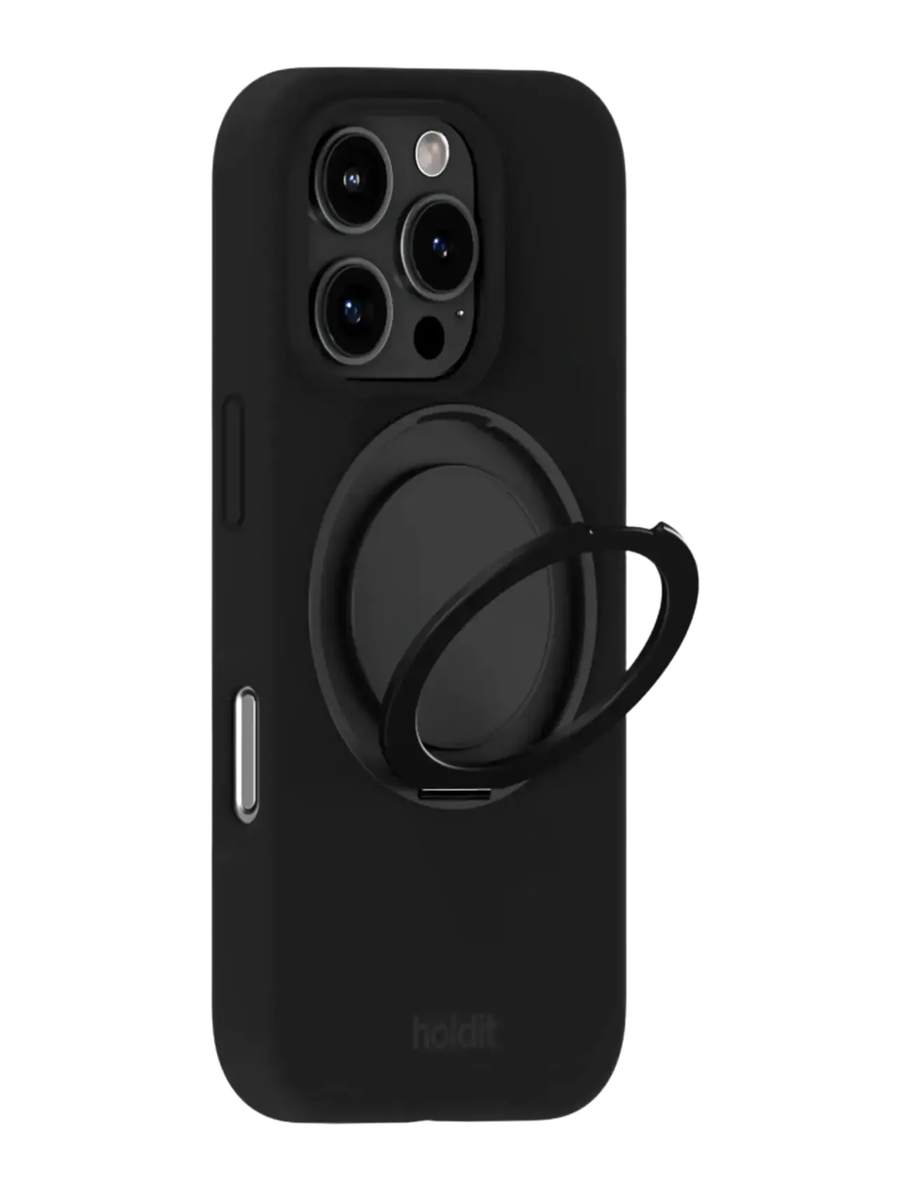 Holdit - Silicone Stand Case iPhone 16 Pro - black - 1