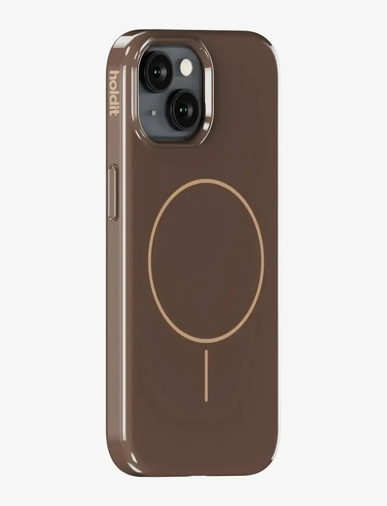 Holdit - Mono Case Magsafe iPhone 15/14/13 - handycover - chocolate/beige - 1