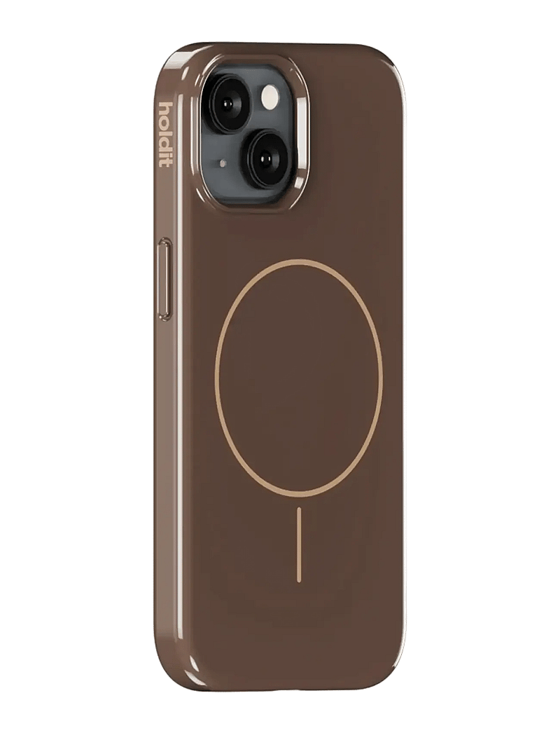 Holdit - Mono Case Magsafe iPhone 15/14/13 - handycover - chocolate/beige - 1