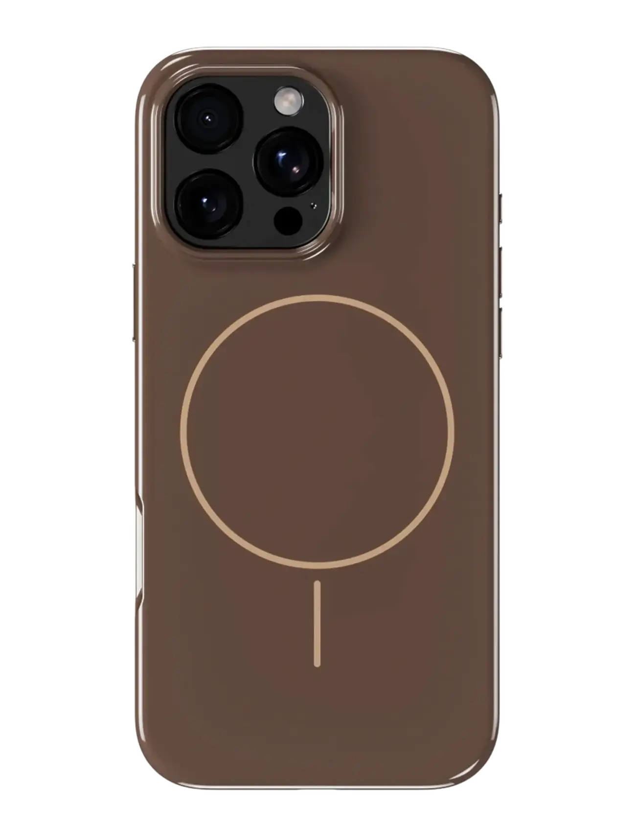 Holdit Mono Case Magsafe iPhone 16 - Mobiltilbehør - CHOCOLATE/BEIGE / brown