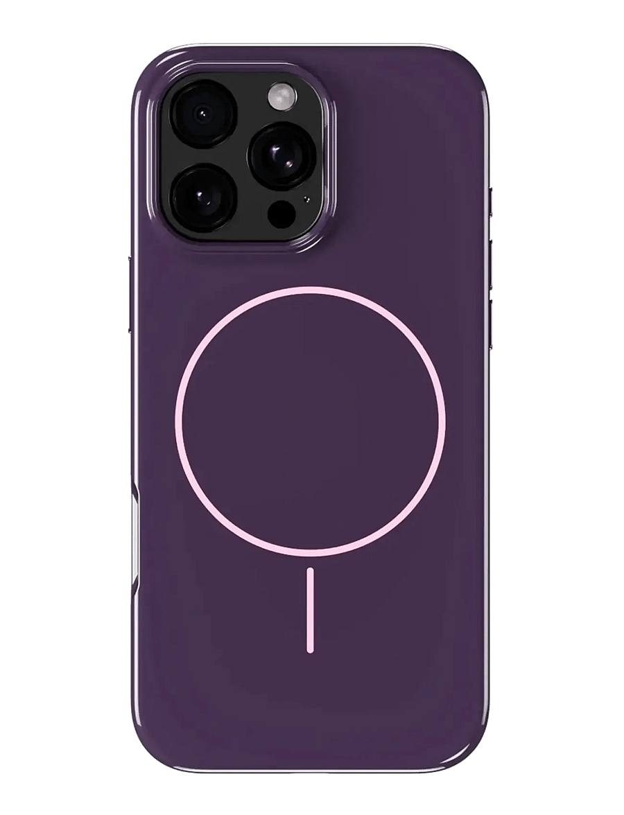 Holdit - Mono Case Magsafe iPhone 16 Pro Max - mobilskal - deep plum/pink - 0