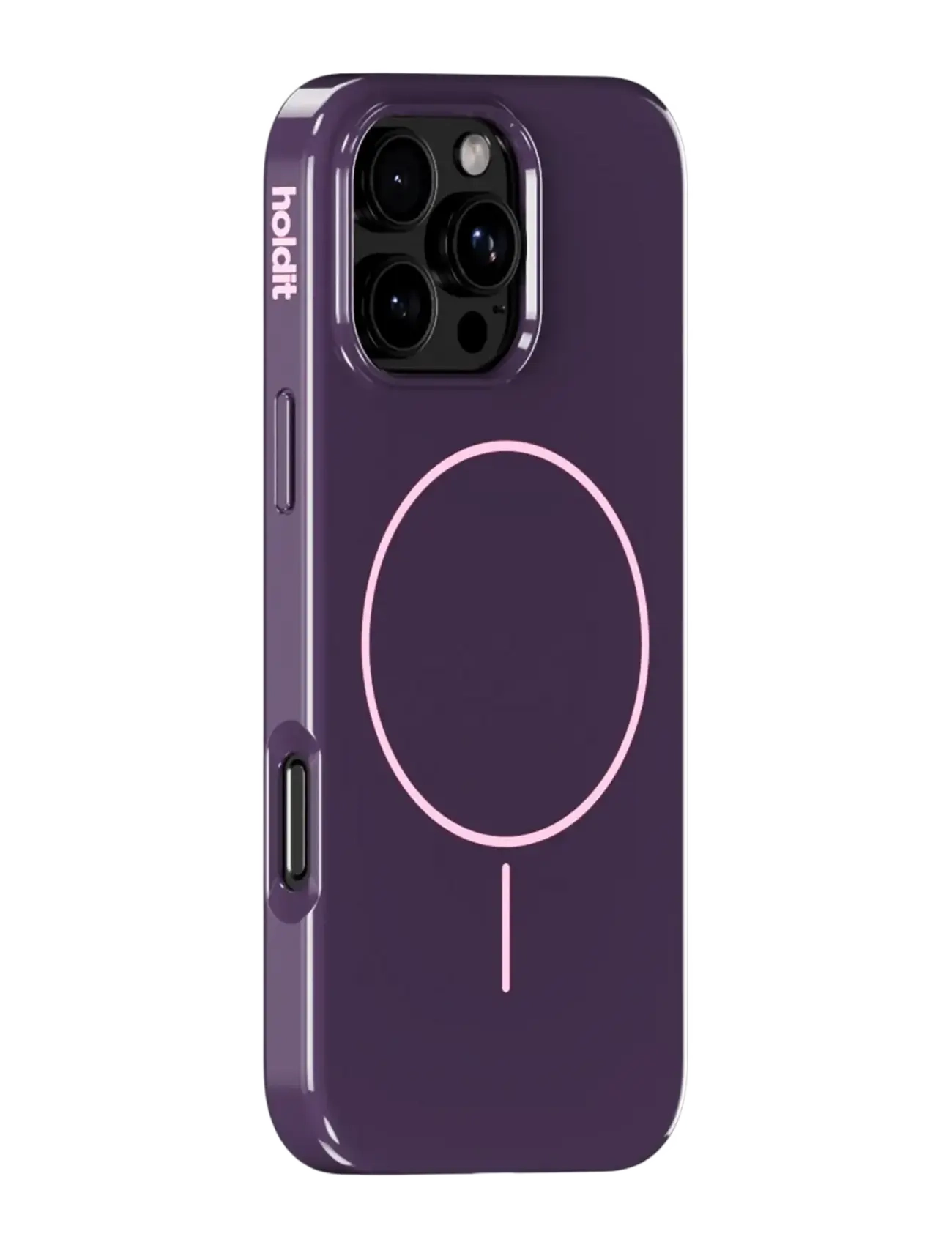 Holdit - Mono Case Magsafe iPhone 16 Pro Max - laveste priser - deep plum/pink - 1