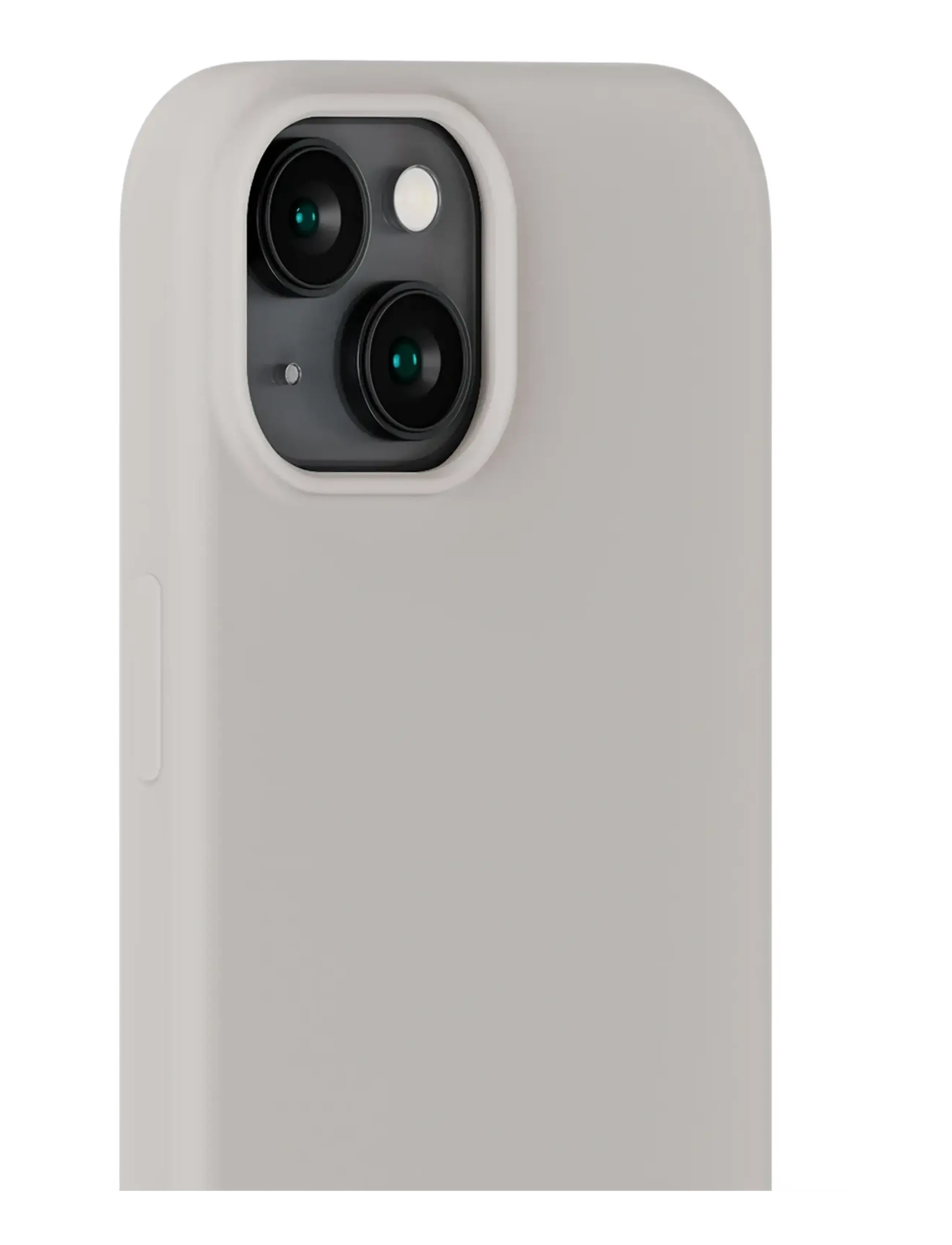 Holdit - Silicone Case iPhone 15 - mobiele telefoon hoesjes - wool gray - 1