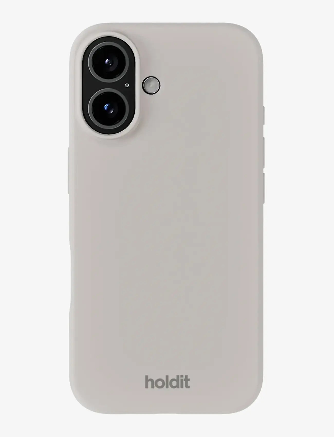 Holdit - Silicone Case iPhone 16 - phone cases - wool gray - 0