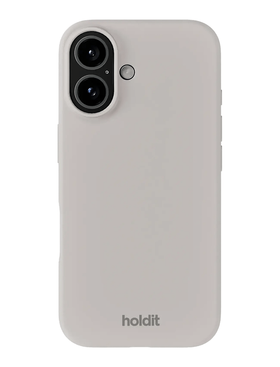 Holdit - Silicone Case iPhone 16 - mobildeksel - wool gray - 0