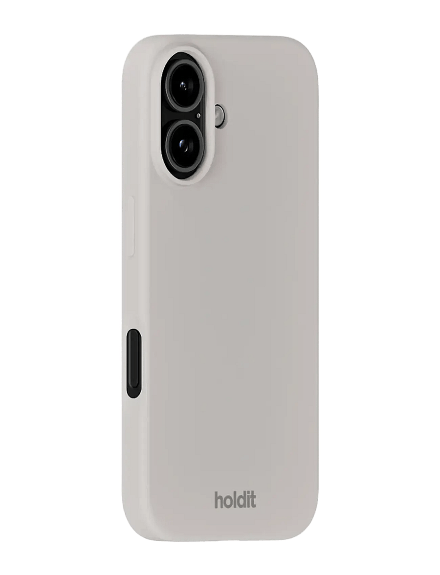 Holdit - Silicone Case iPhone 16 - mobildeksel - wool gray - 1