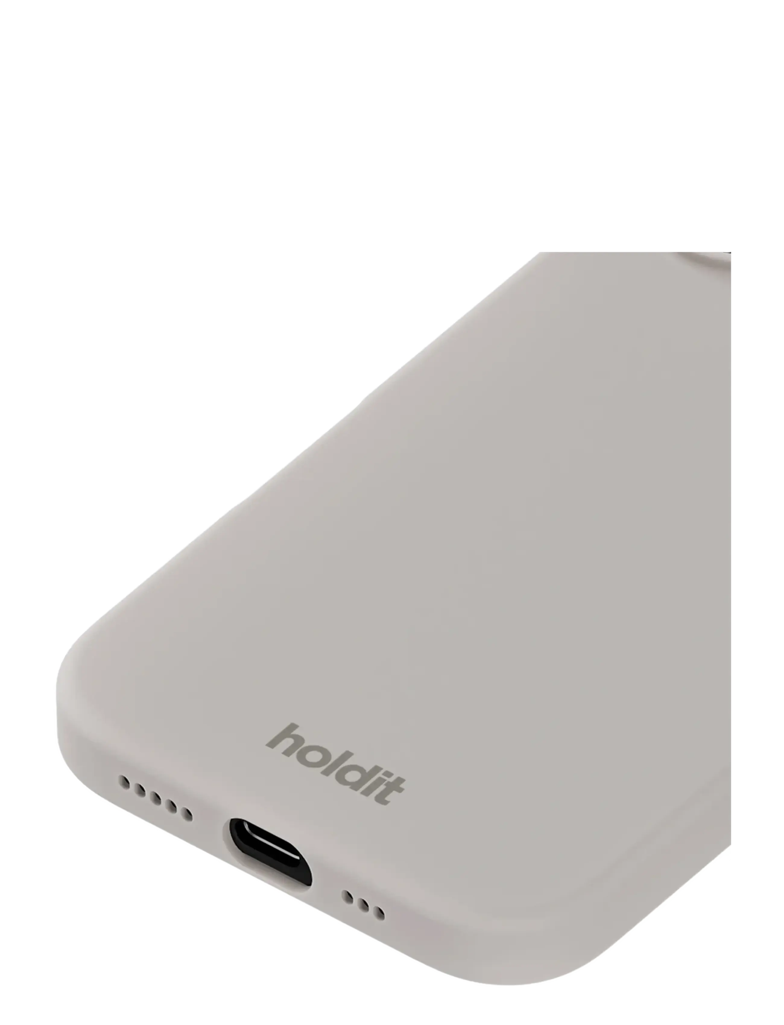 Holdit - Silicone Case iPhone 16 - mobildeksel - wool gray - 2
