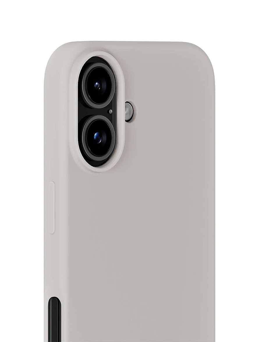 Holdit - Silicone Case iPhone 16 - mobildeksel - wool gray - 3