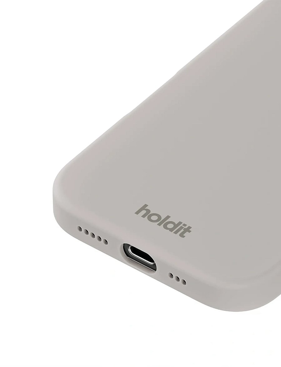 Holdit - Silicone Case iPhone 16 Pro - mobiele telefoon hoesjes - wool gray - 2
