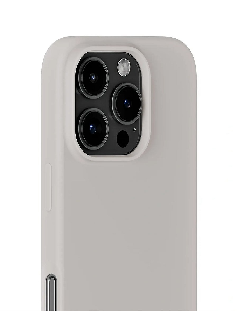 Holdit - Silicone Case iPhone 16 Pro - mobiele telefoon hoesjes - wool gray - 3